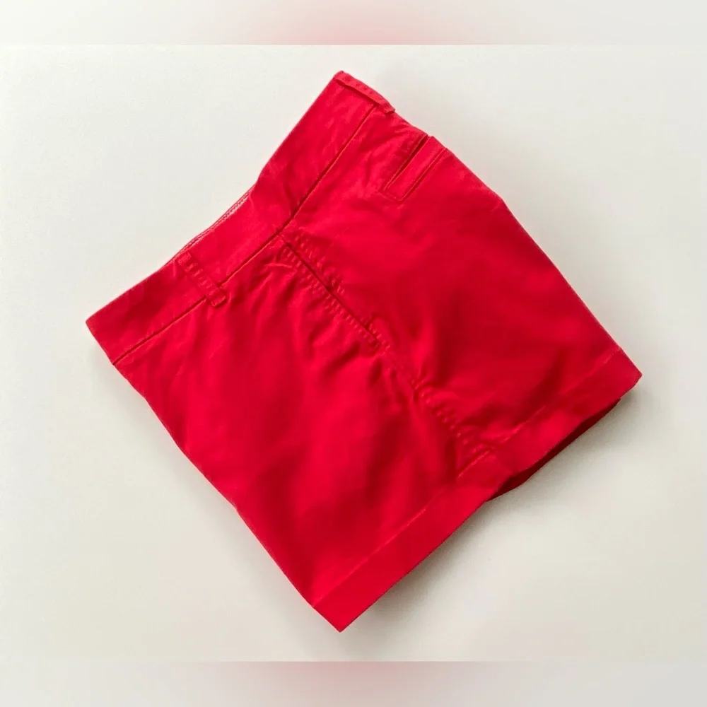 J. Crew Cotton-Blend Chino Shorts, Red Size: 8 - Picture 7 of 8
